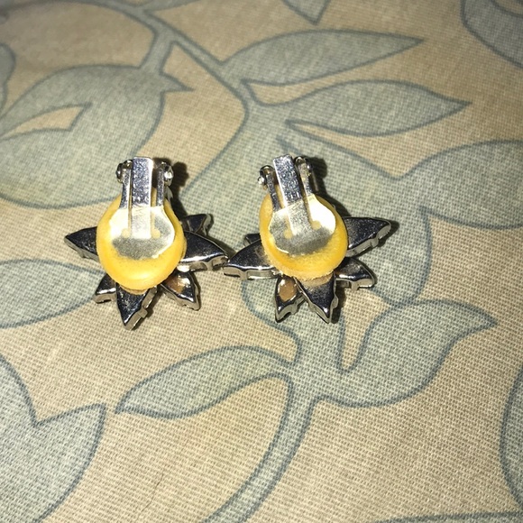 Blue quartz vintage Weiss earrings ! - Picture 3 of 4